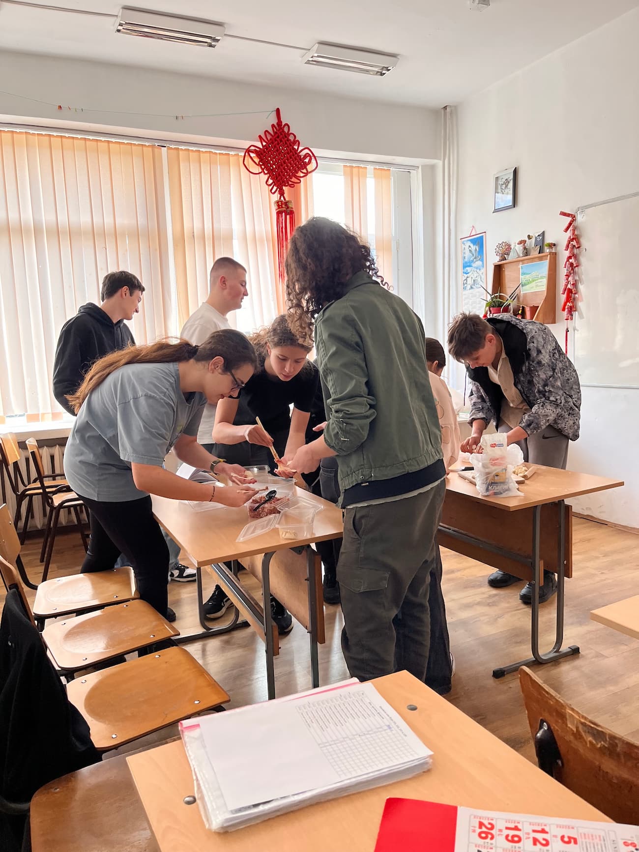 Photo 3 Wrapping the dumplings