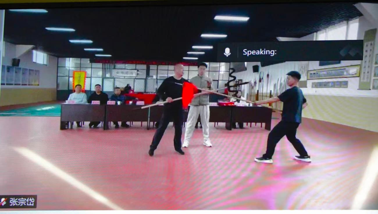 Photo 5: Demonstration of martial arts weapons